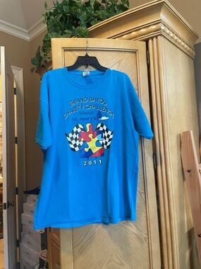 Gildan grand bayou race track charity challenge tee shirt xl
